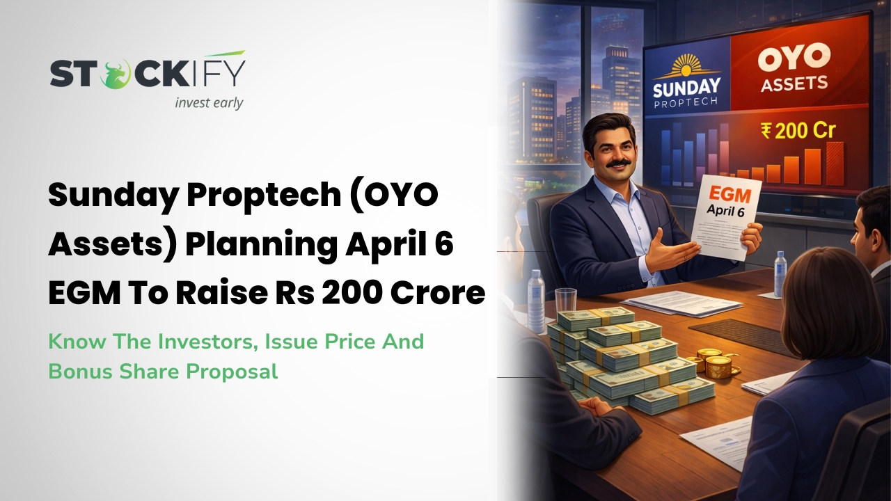 Sunday Proptech (OYO) Rs 200 Crore Funding Plan Explained (With Bonus)